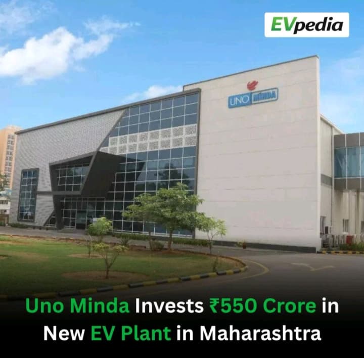 Uno Minda invest ₹550 𝐜𝐫𝐨𝐫𝐞  in new EV plant in Maharastra